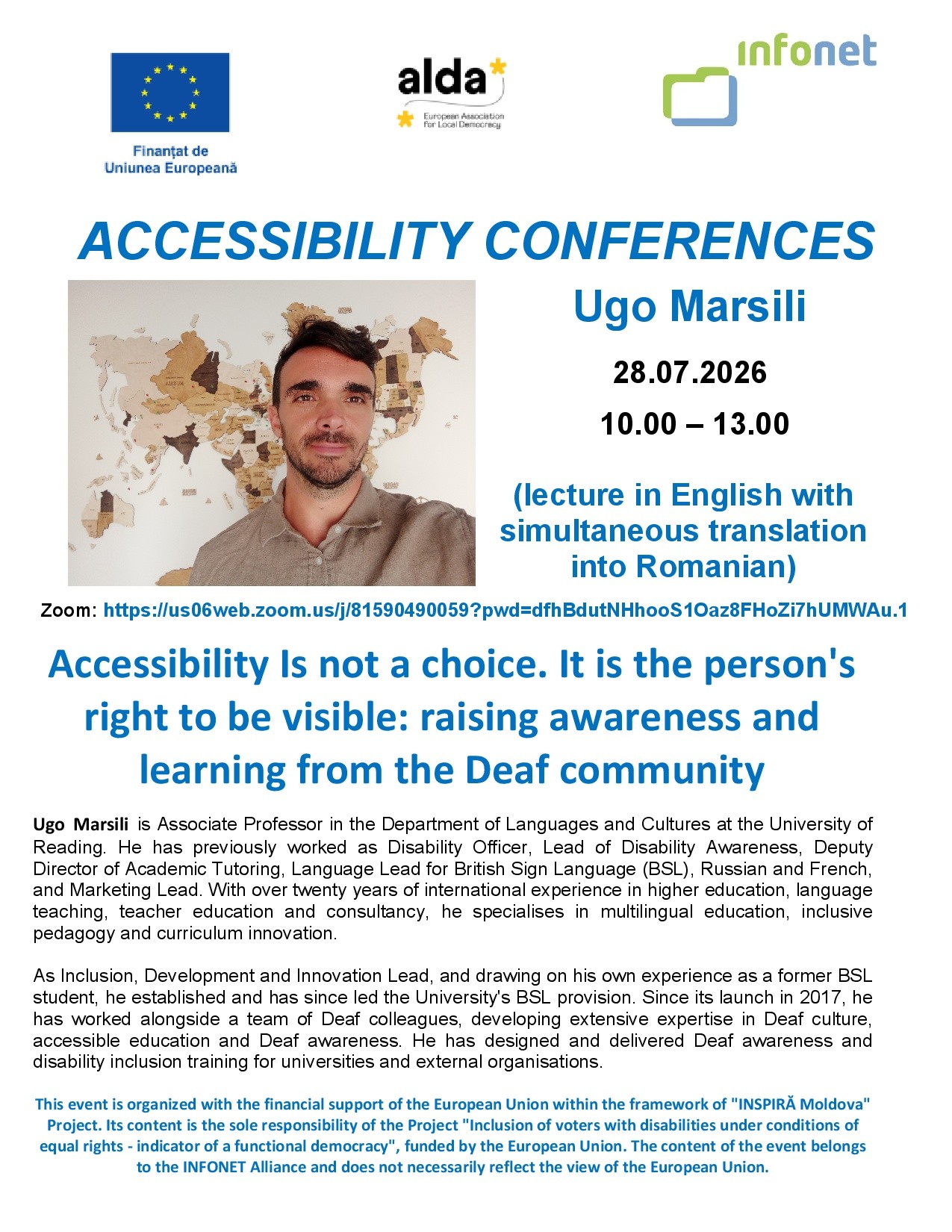 Raising awareness and learning from the hearing disabled community