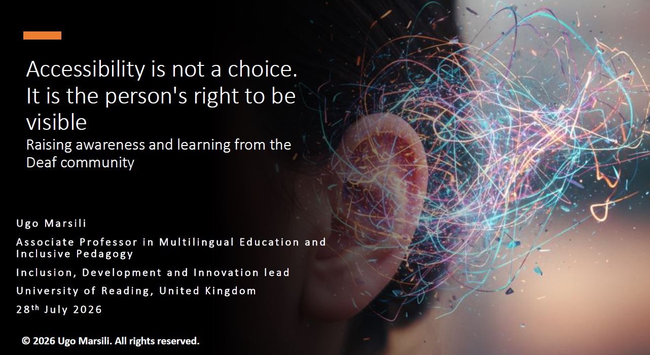Accessibility is not a choice! It is everyone's right to be visible